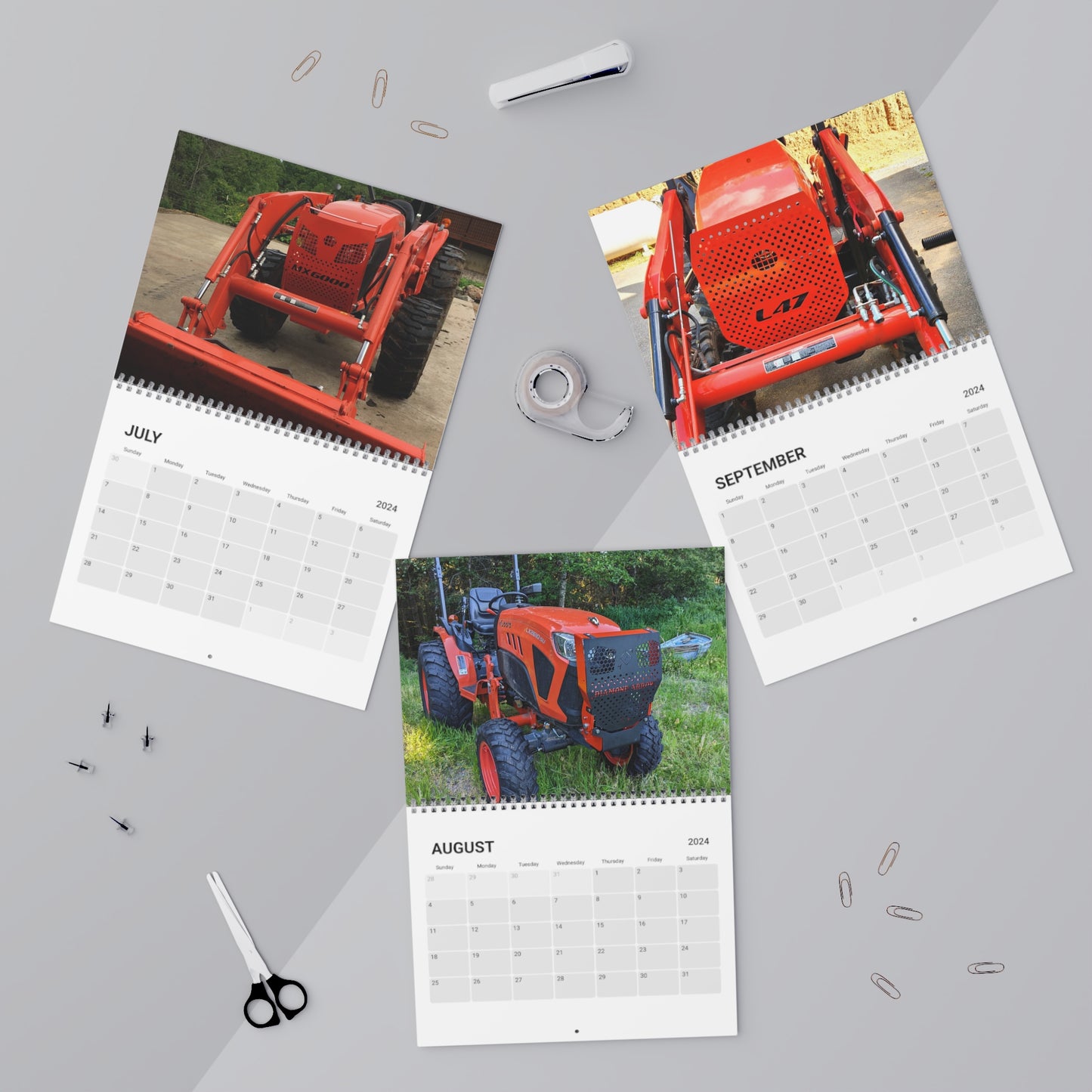 Kubota Grille Guards Calendar (2024)