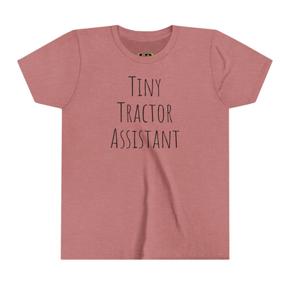 Tiny Tractor Assistant Youth Short Sleeve Tee