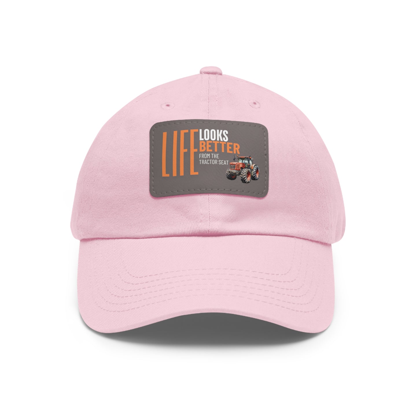 Dad Hat with Leather Patch (Rectangle)