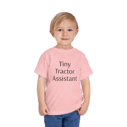 Tiny Tractor Assistant Toddler Short Sleeve Tee