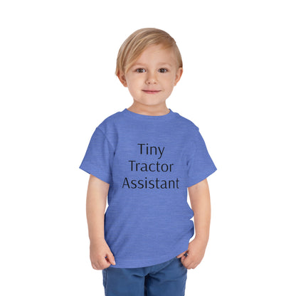 Tiny Tractor Assistant Toddler Short Sleeve Tee