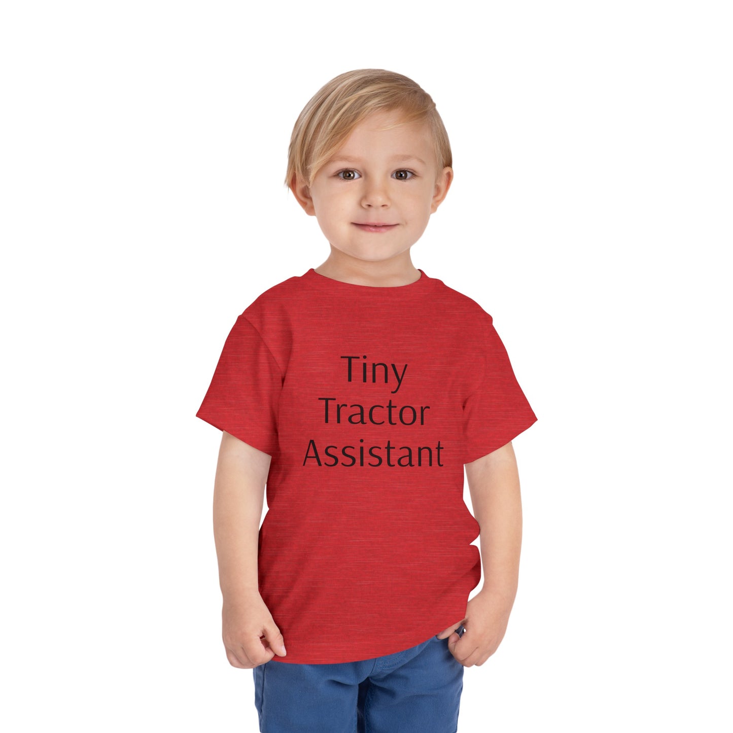 Tiny Tractor Assistant Toddler Short Sleeve Tee