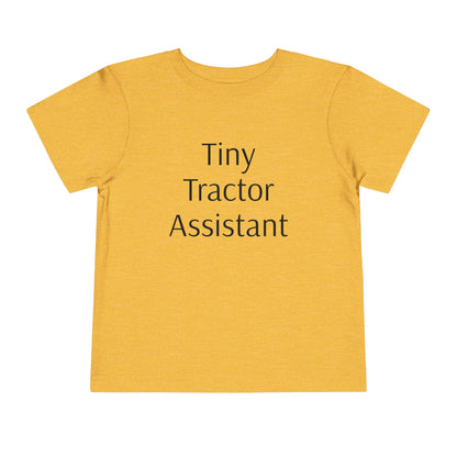 Tiny Tractor Assistant Toddler Short Sleeve Tee