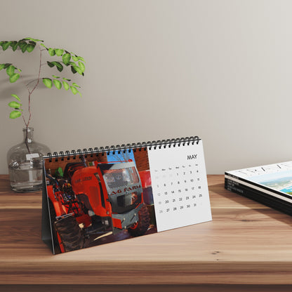 Kubota Grille Guard Desktop Calendar (2024 grid)