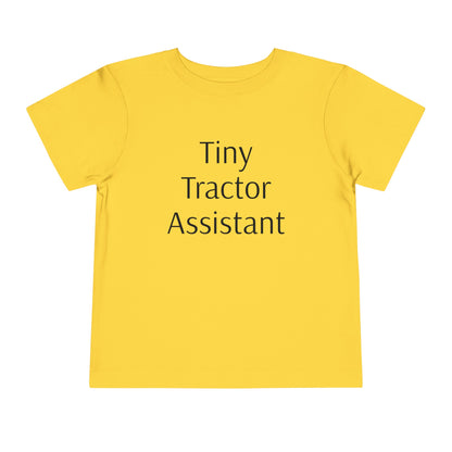 Tiny Tractor Assistant Toddler Short Sleeve Tee