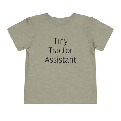 Tiny Tractor Assistant Toddler Short Sleeve Tee