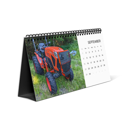 Kubota Grille Guard Desktop Calendar (2024 grid)