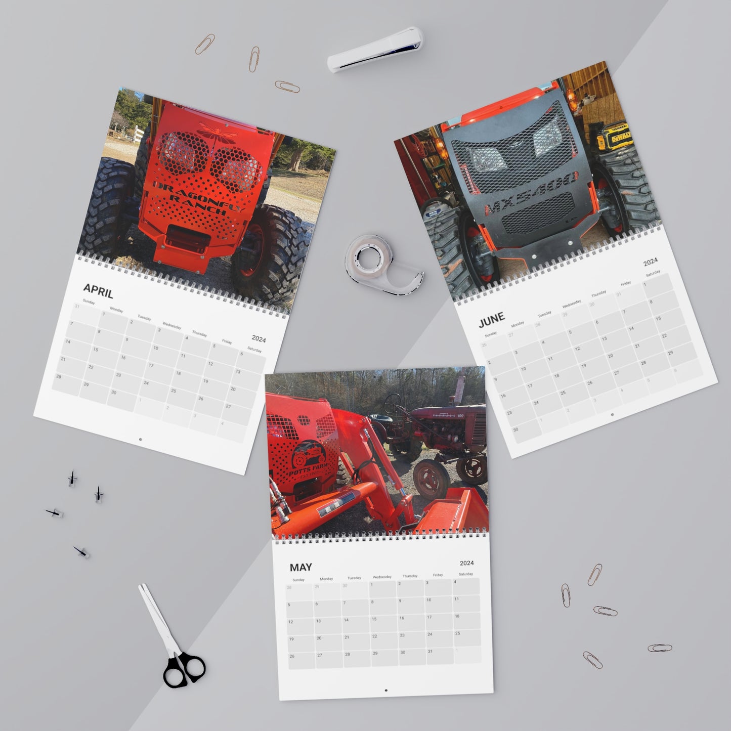 Kubota Grille Guards Calendar (2024)