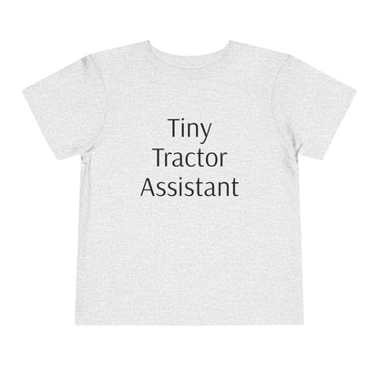 Tiny Tractor Assistant Toddler Short Sleeve Tee