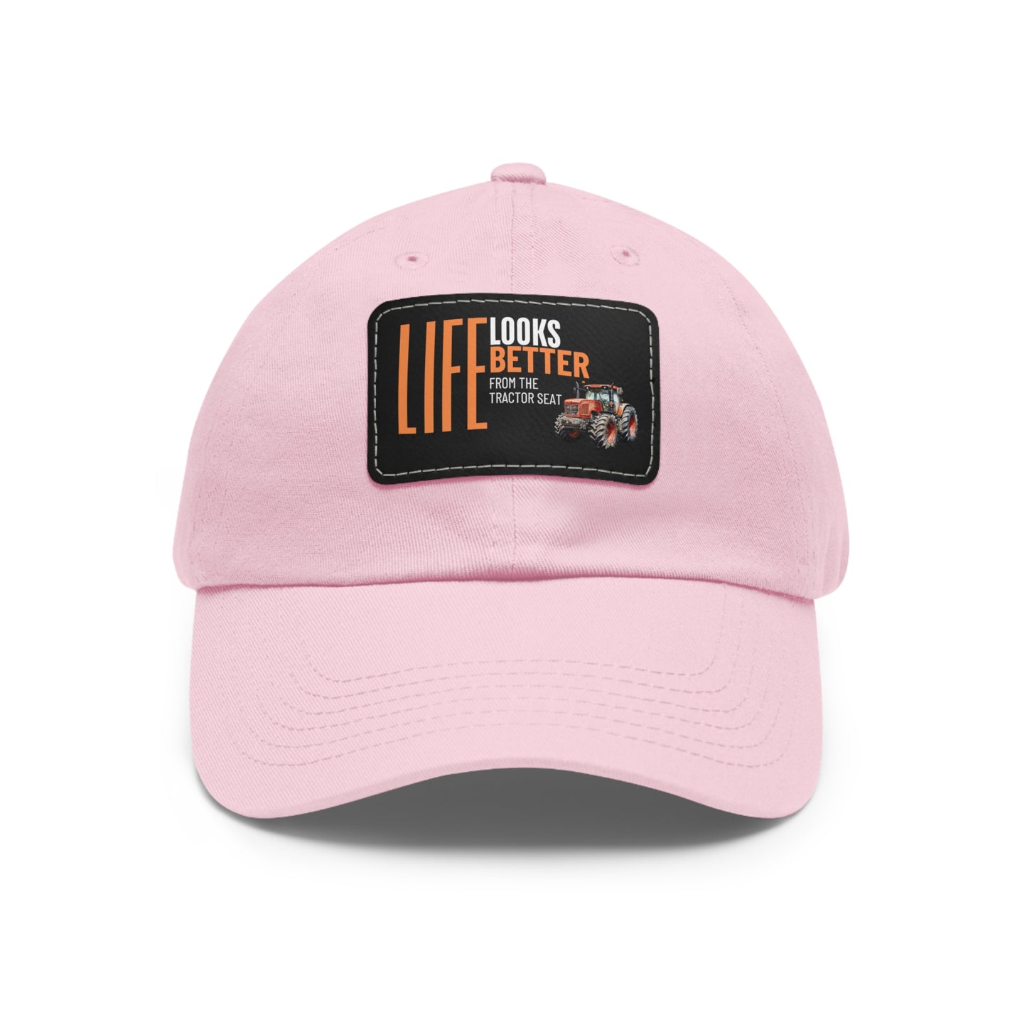 Dad Hat with Leather Patch (Rectangle)