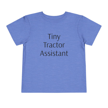 Tiny Tractor Assistant Toddler Short Sleeve Tee