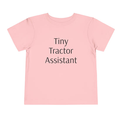 Tiny Tractor Assistant Toddler Short Sleeve Tee