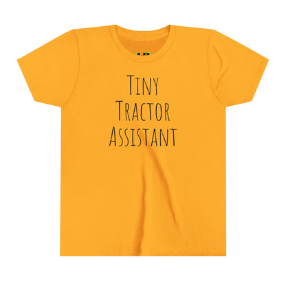 Tiny Tractor Assistant Youth Short Sleeve Tee