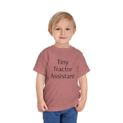 Tiny Tractor Assistant Toddler Short Sleeve Tee