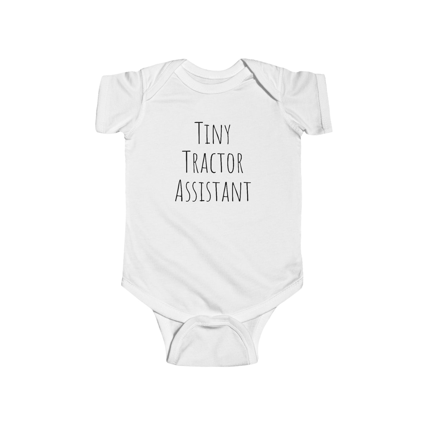 Tiny Tractor Assistant Onesie