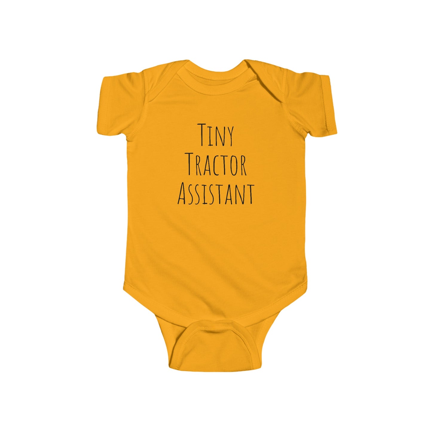 Tiny Tractor Assistant Onesie