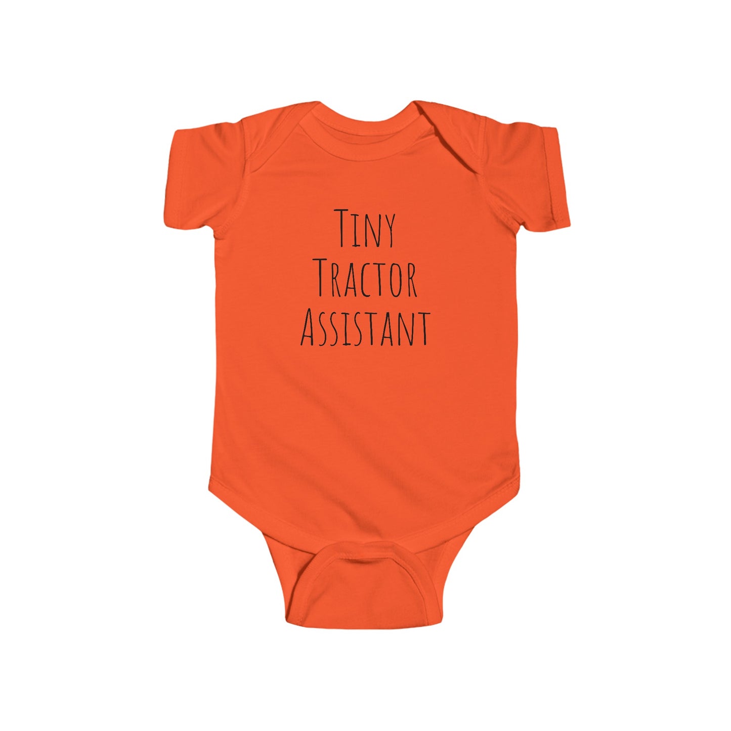 Tiny Tractor Assistant Onesie