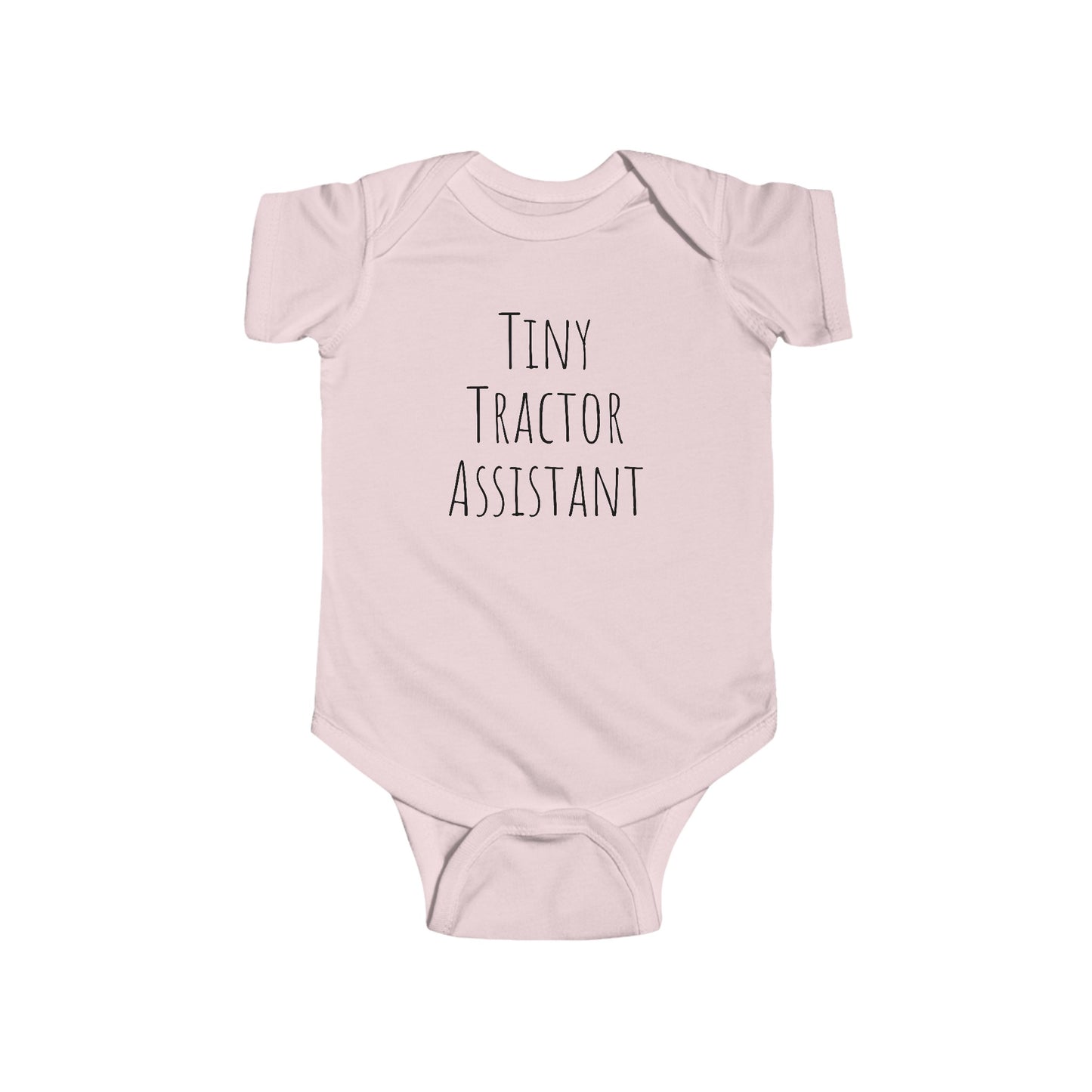 Tiny Tractor Assistant Onesie