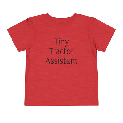 Tiny Tractor Assistant Toddler Short Sleeve Tee