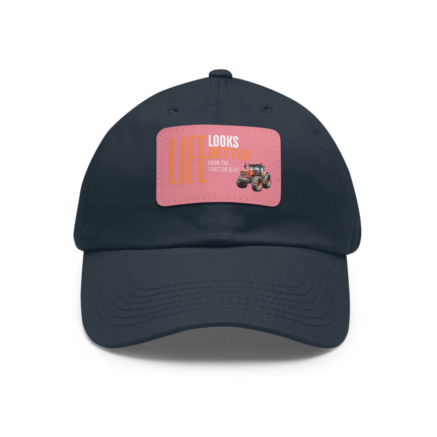 Dad Hat with Leather Patch (Rectangle)