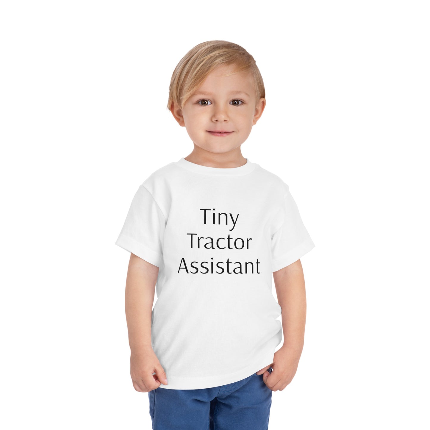 Tiny Tractor Assistant Toddler Short Sleeve Tee