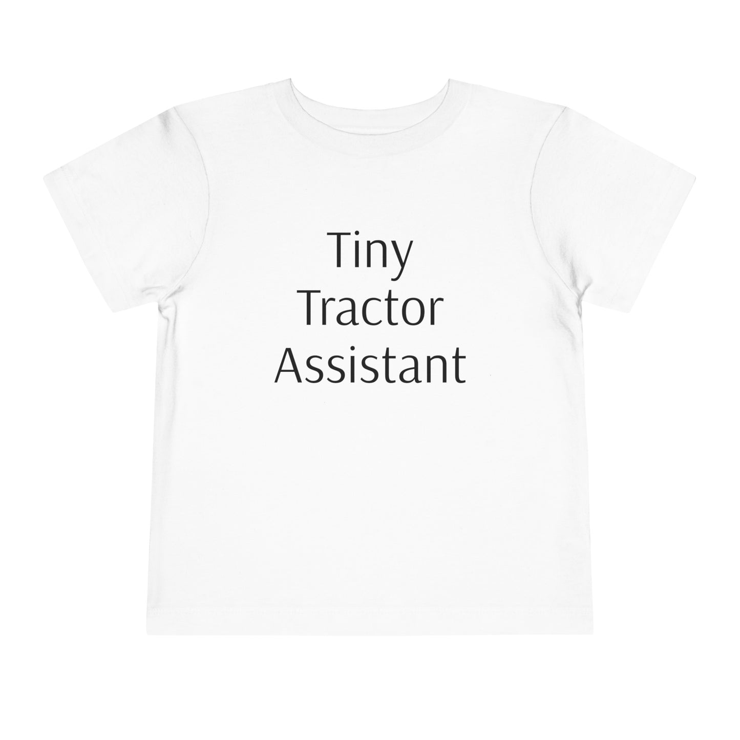 Tiny Tractor Assistant Toddler Short Sleeve Tee