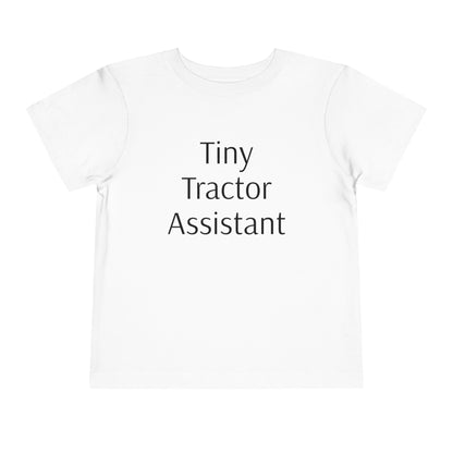 Tiny Tractor Assistant Toddler Short Sleeve Tee