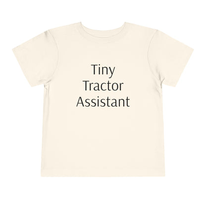 Tiny Tractor Assistant Toddler Short Sleeve Tee