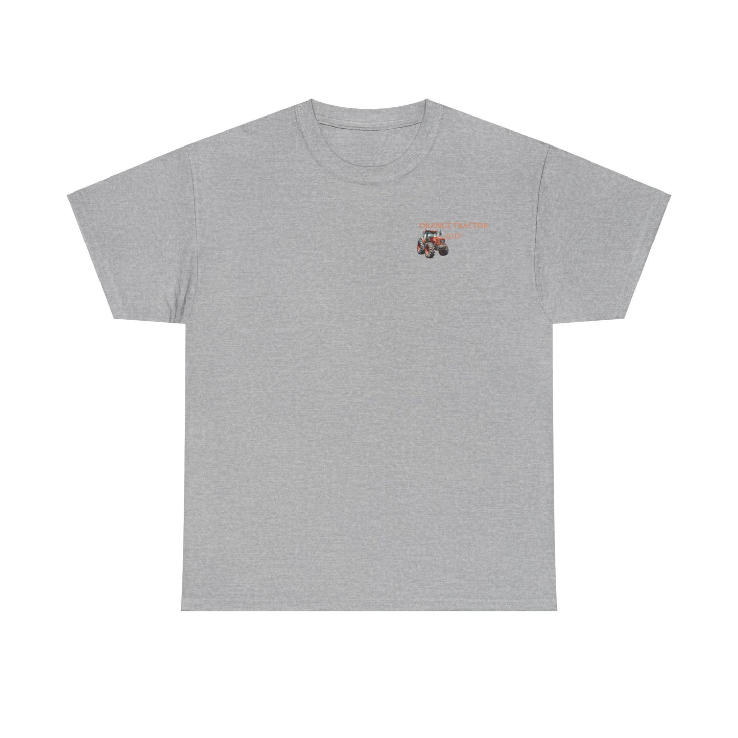 Orange Tractor Guy Heavy Cotton Tee