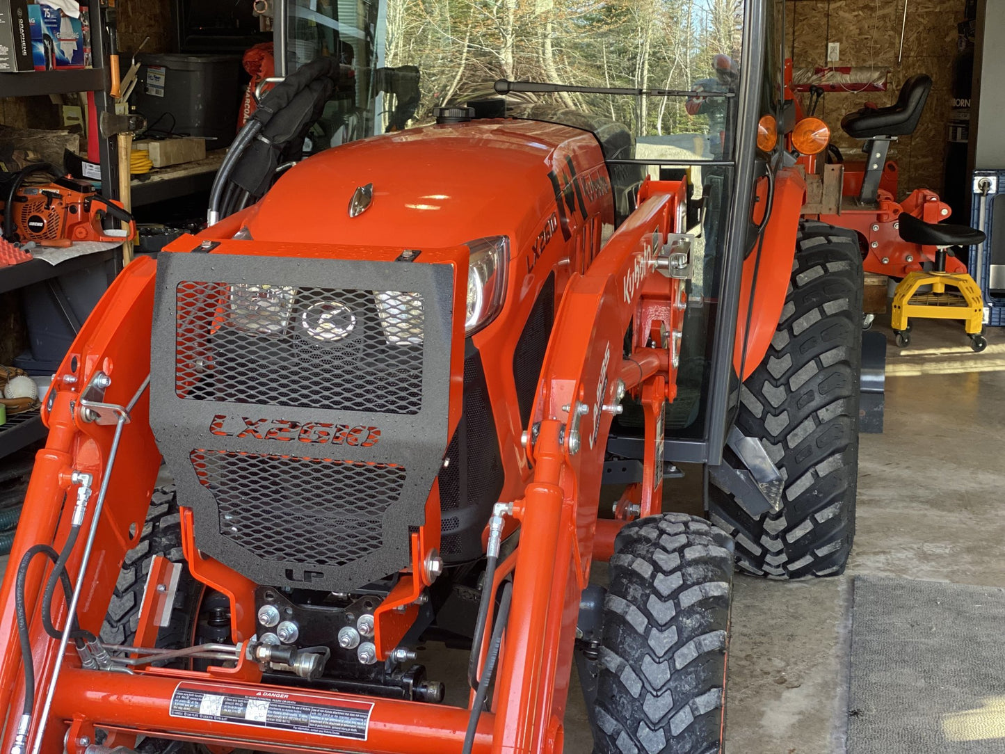 Kubota LX Grille Guard Reinforced Mesh