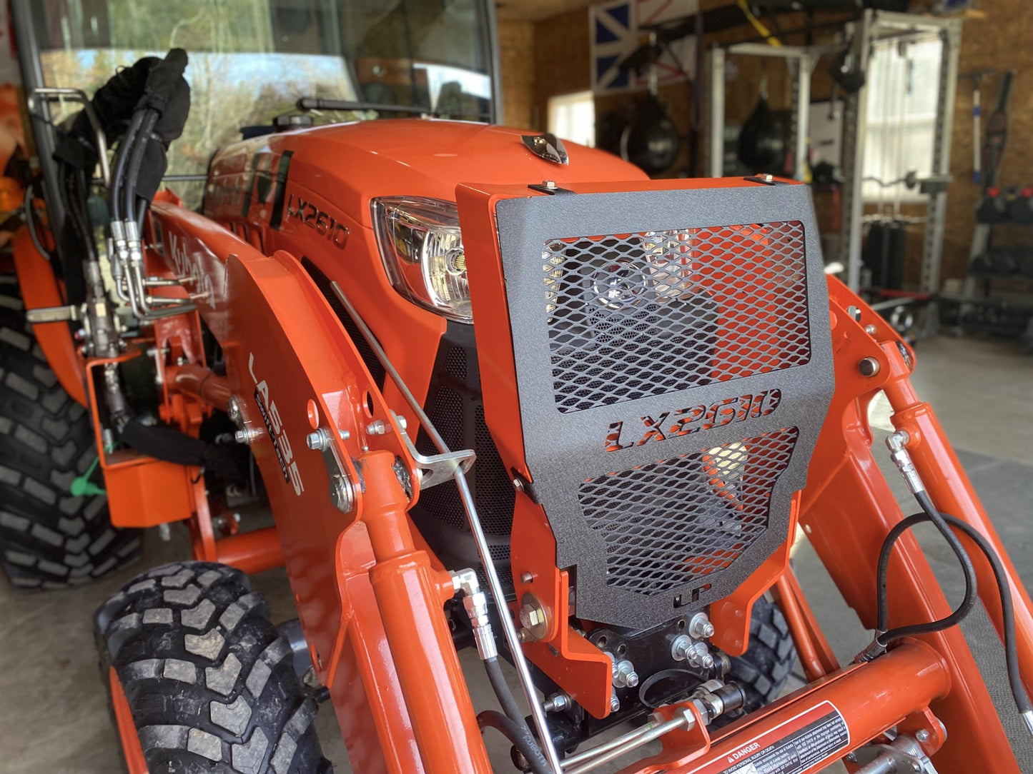 Kubota LX Grille Guard Reinforced Mesh